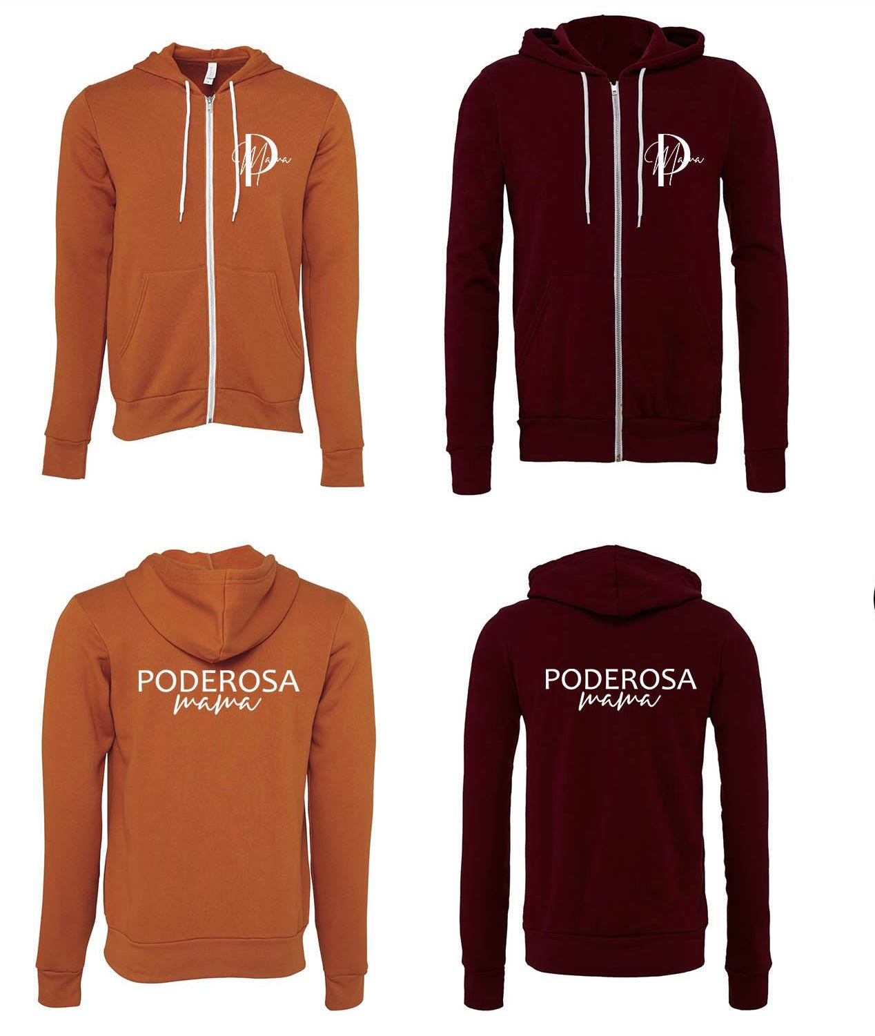 Poderosa Mama Fleece Full Zip Hoodie